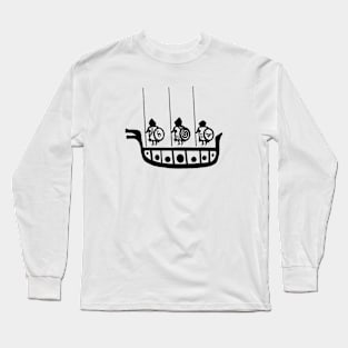 Warriors with Weapons inside a Battleship Long Sleeve T-Shirt